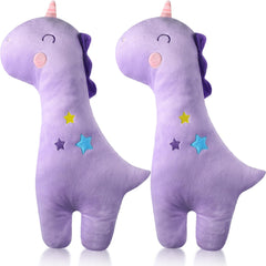 Lenwen unicorn seatbelt pillow for kids provides neck support on travel.