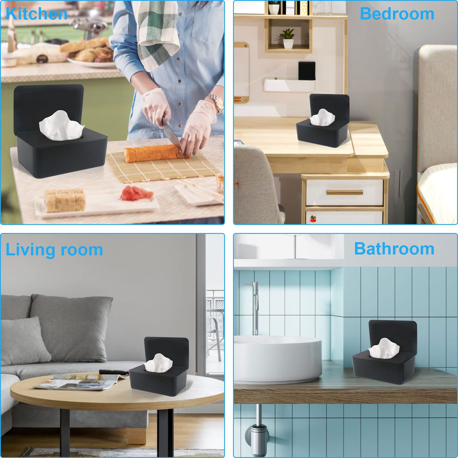 LEQXGO high-capacity case holds up to 100 wipes for busy days.