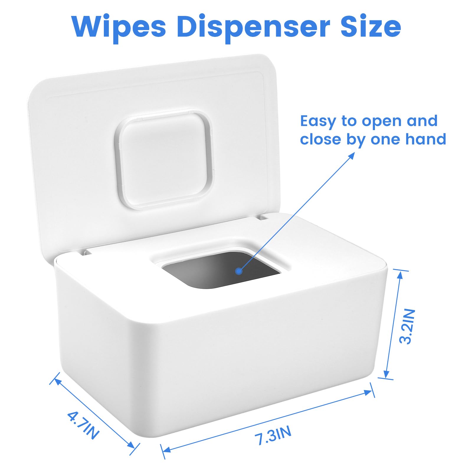 LEQXGO wipes dispenser sealing lid close-up highlighting moisture retention