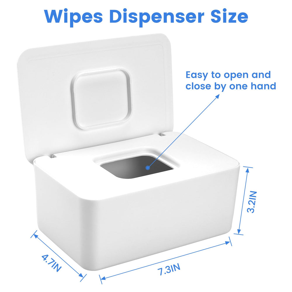 LEQXGO wipes dispenser sealing lid close-up highlighting moisture retention
