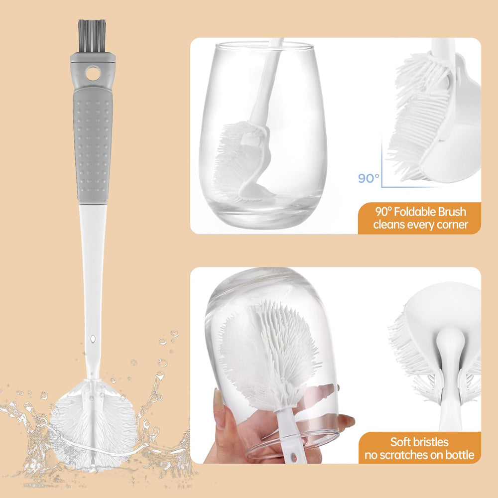 LERAO removable brush reaches tight spots for a thorough clean.