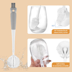 LERAO removable brush reaches tight spots for a thorough clean.