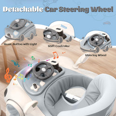 Lerrutue baby walker anti-slip pads and wide wheels for stable movement