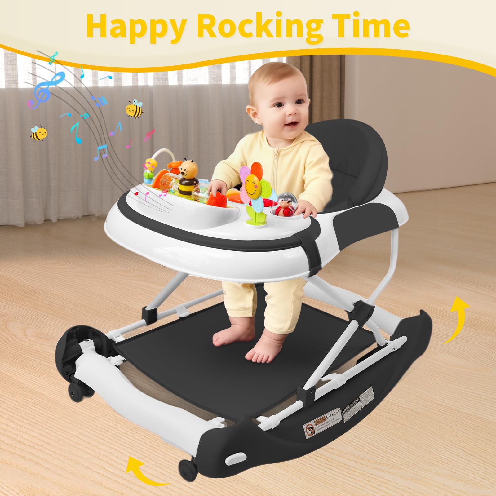 Lerrutue detachable food tray doubles as a dinner surface away from walker.
