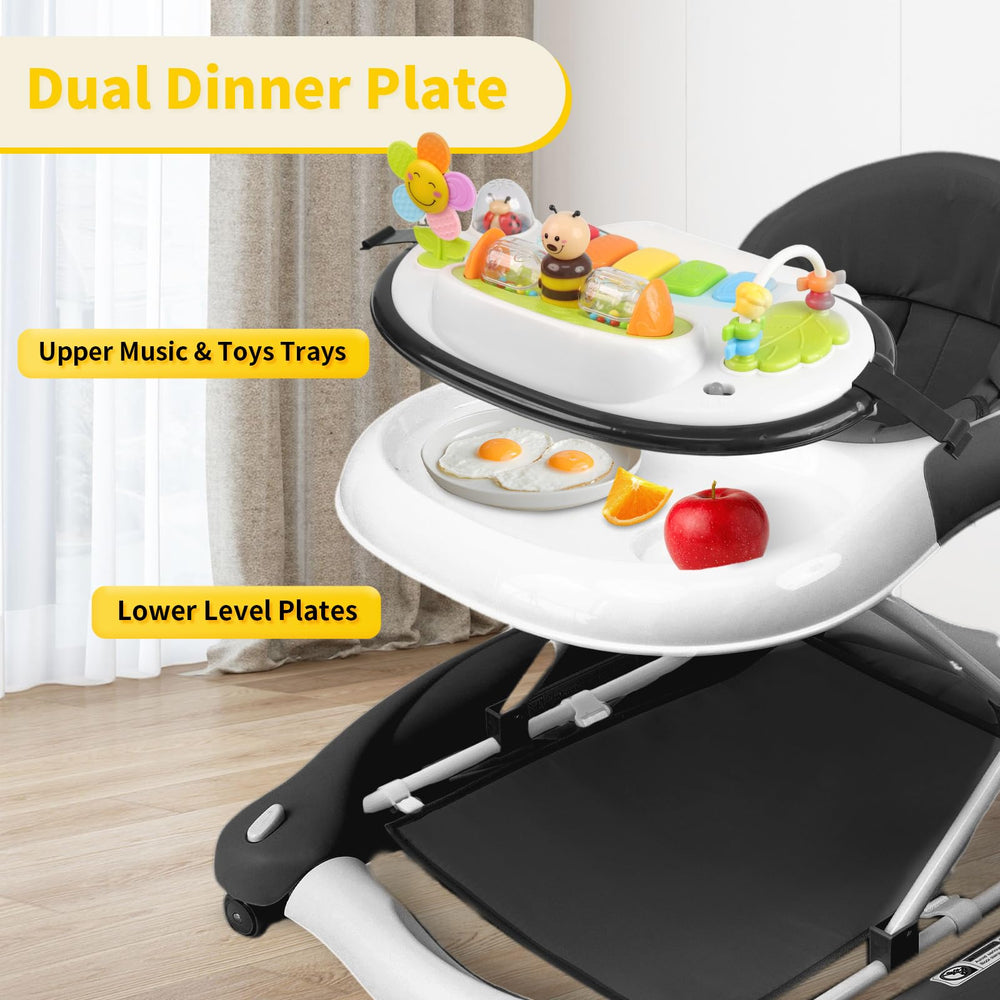 Lerrutue height-adjustable seat adapts to baby's growth for comfy sessions.
