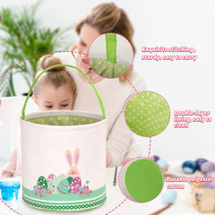 LessMo Easter basket folded for storage, simple to tuck away after use.