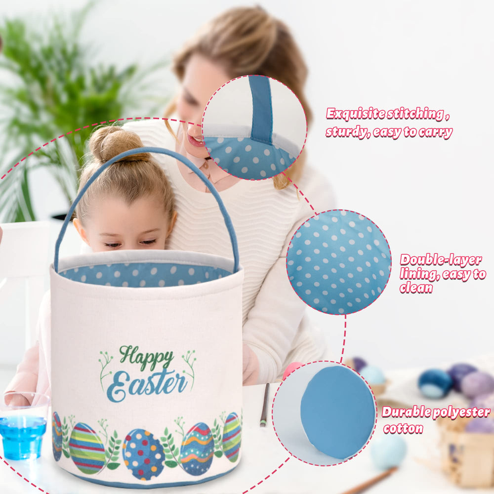 LessMo personalized Easter basket with name print for a memorable keepsake