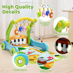 Letapapa kick-and-play piano center—interactive surface for early auditory exploration.
