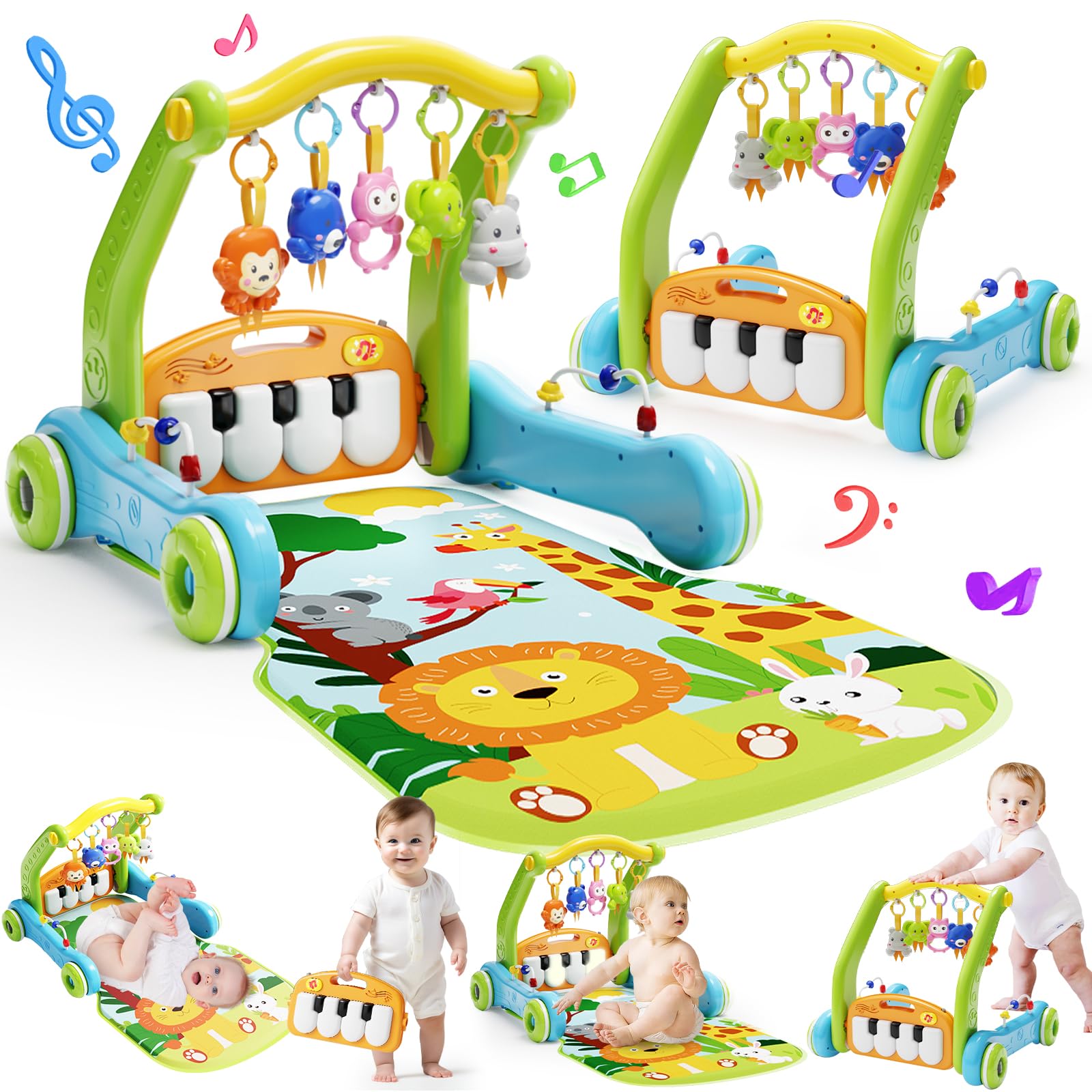 Letapapa baby gym play mat with walker — safe tummy-time space for infants.