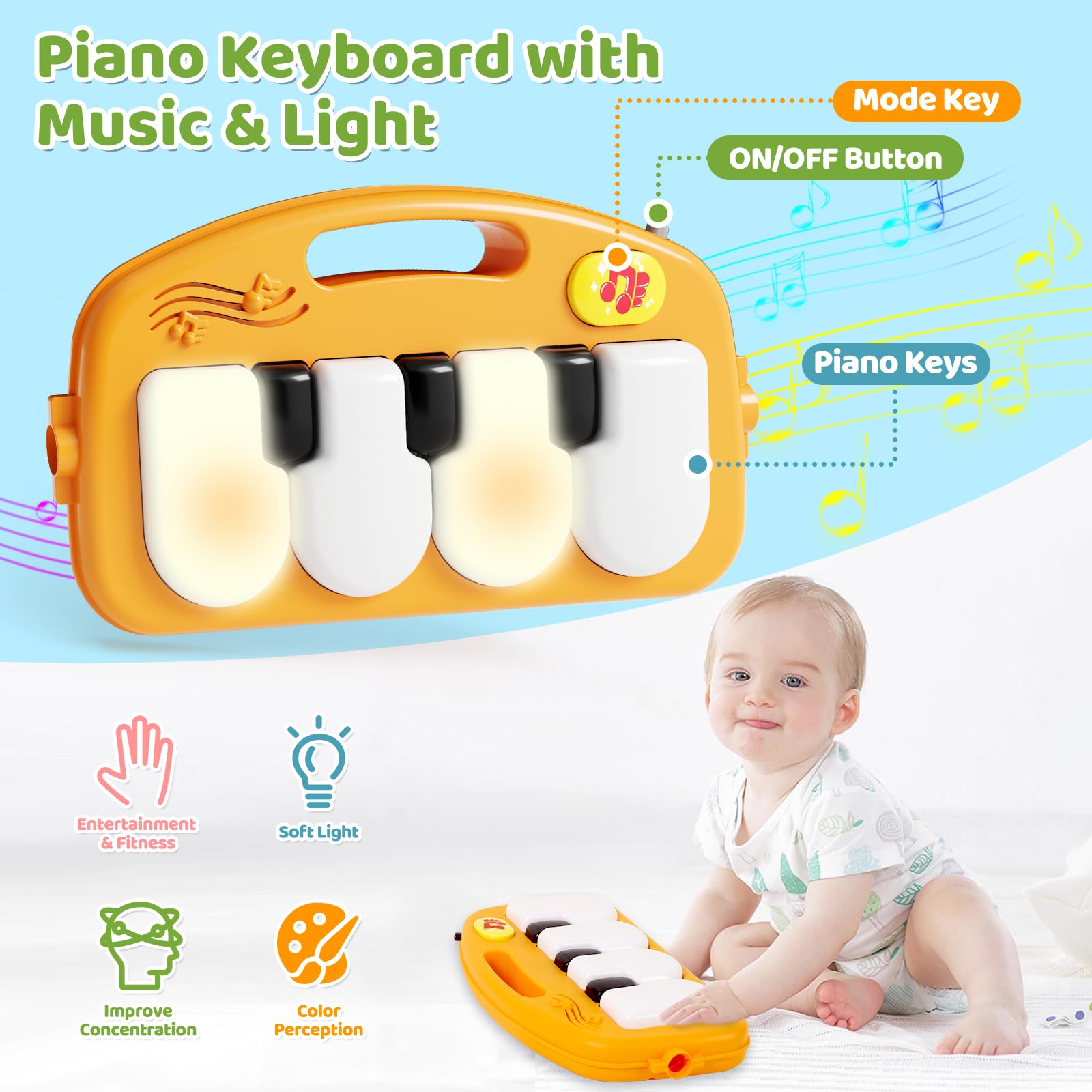 Letapapa detachable rattles toys—gentle sensory stimulation during play sessions.