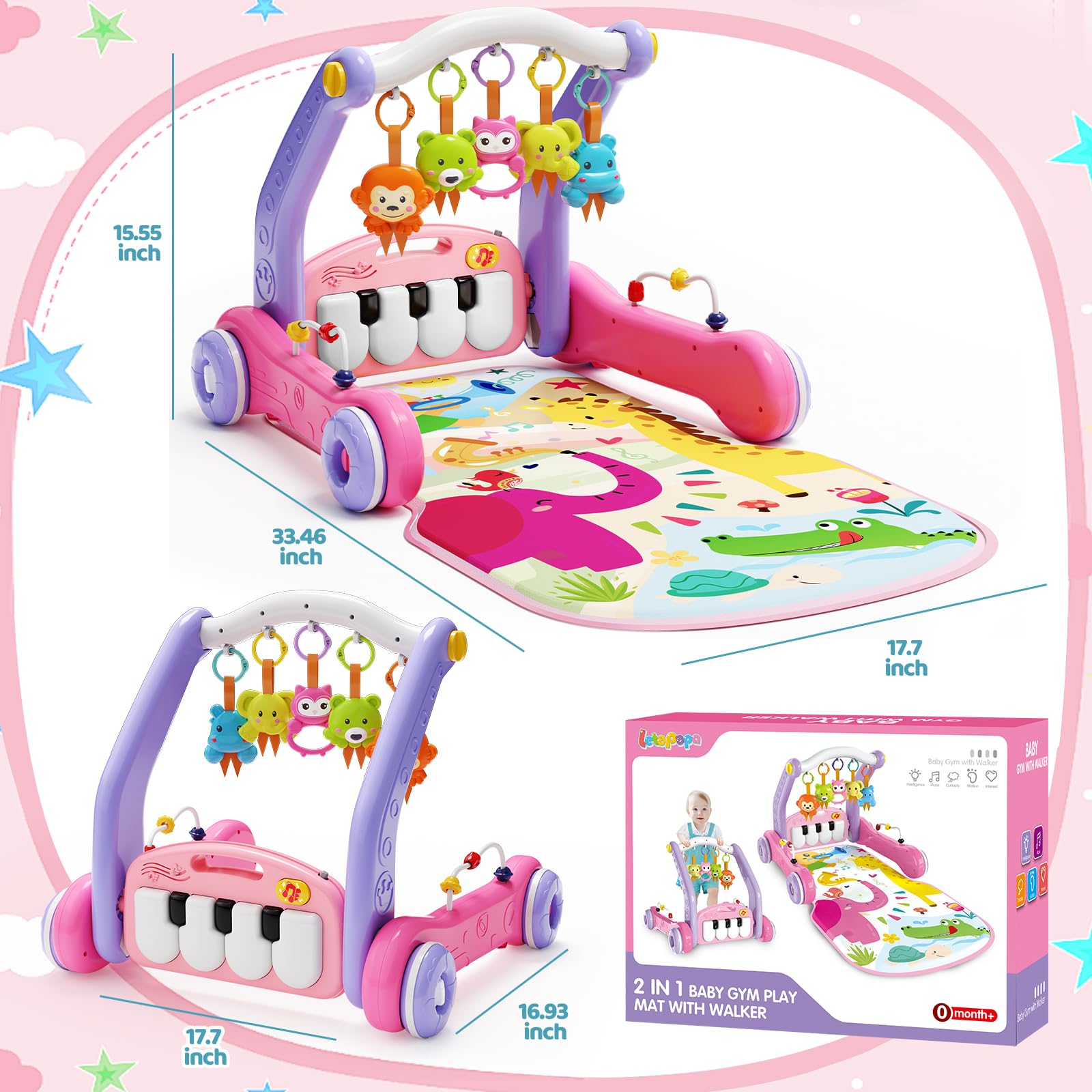 Letapapa gift-ready baby toy set suitable for ages 0-18 months