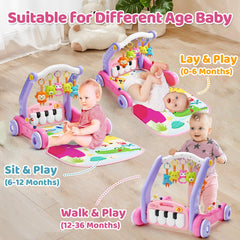Letapapa infant tummy time mat showing large play area and animal patterns