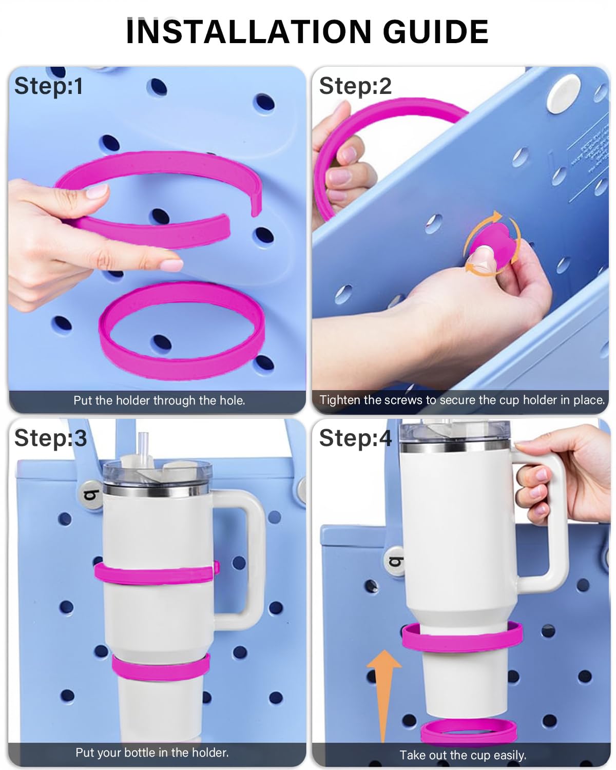 LETGO three-hook setup provides versatile storage for cups and essentials