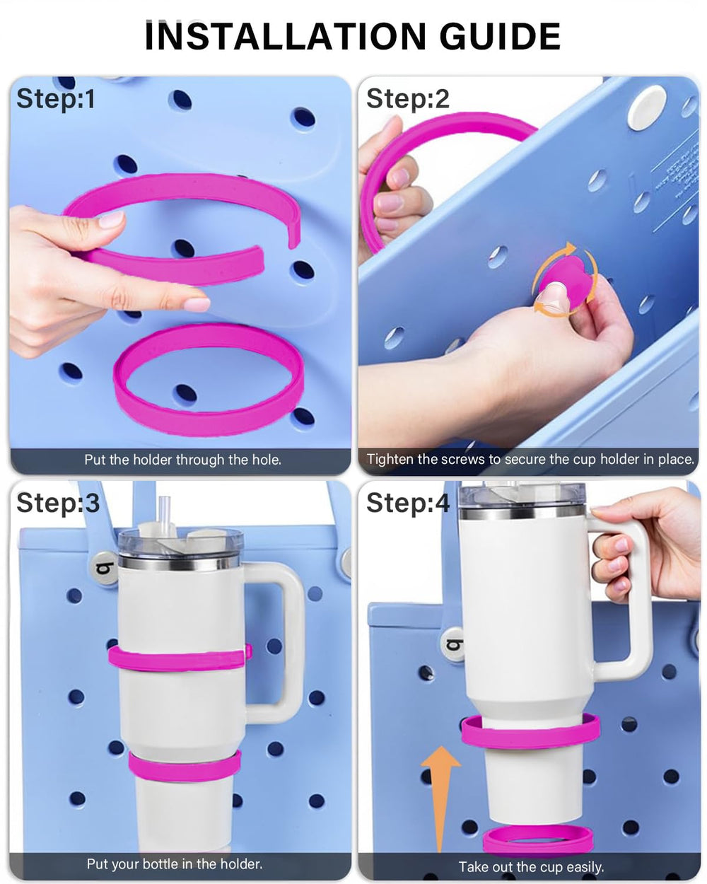 LETGO three-hook setup provides versatile storage for cups and essentials