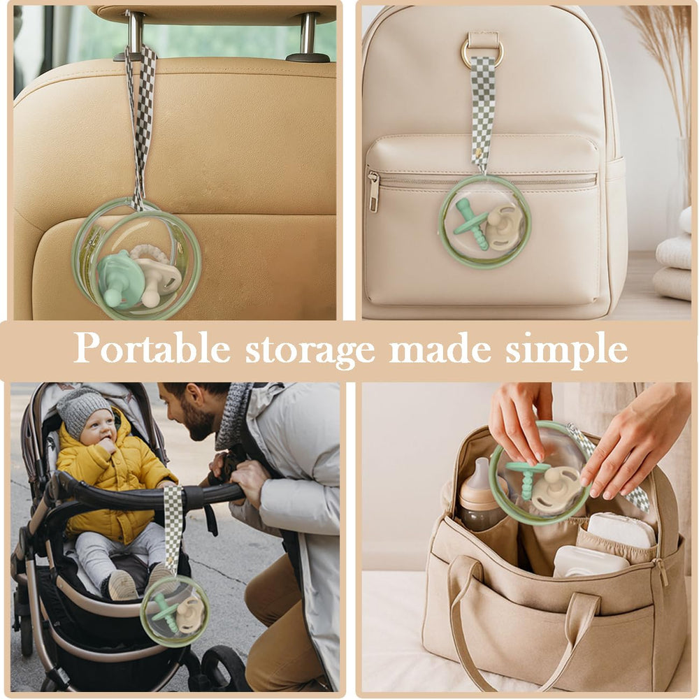 Lethooly pacifier case multi-use holds pacifiers and small accessories.