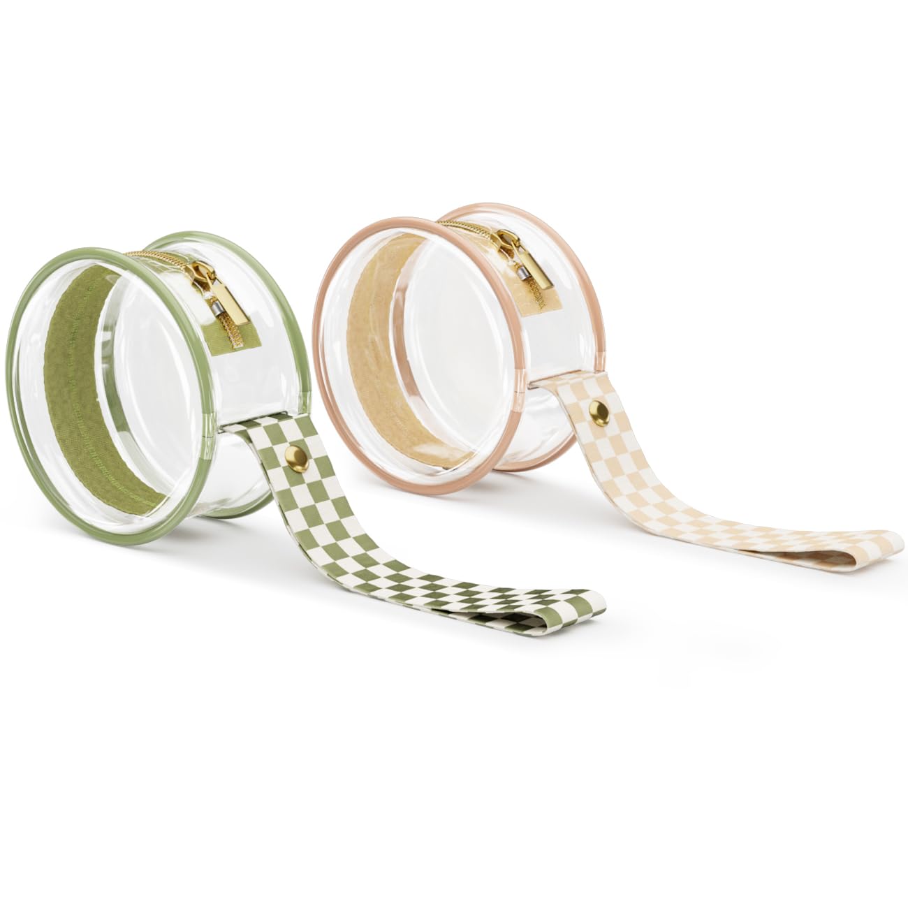 Lethooly pacifier case transparent sage shows contents for quick access.