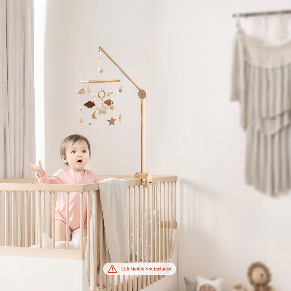let's make baby crib mobile arm easy assembly and compact storage