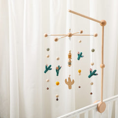 Let's Make cactus mobile handmade green nursery accent