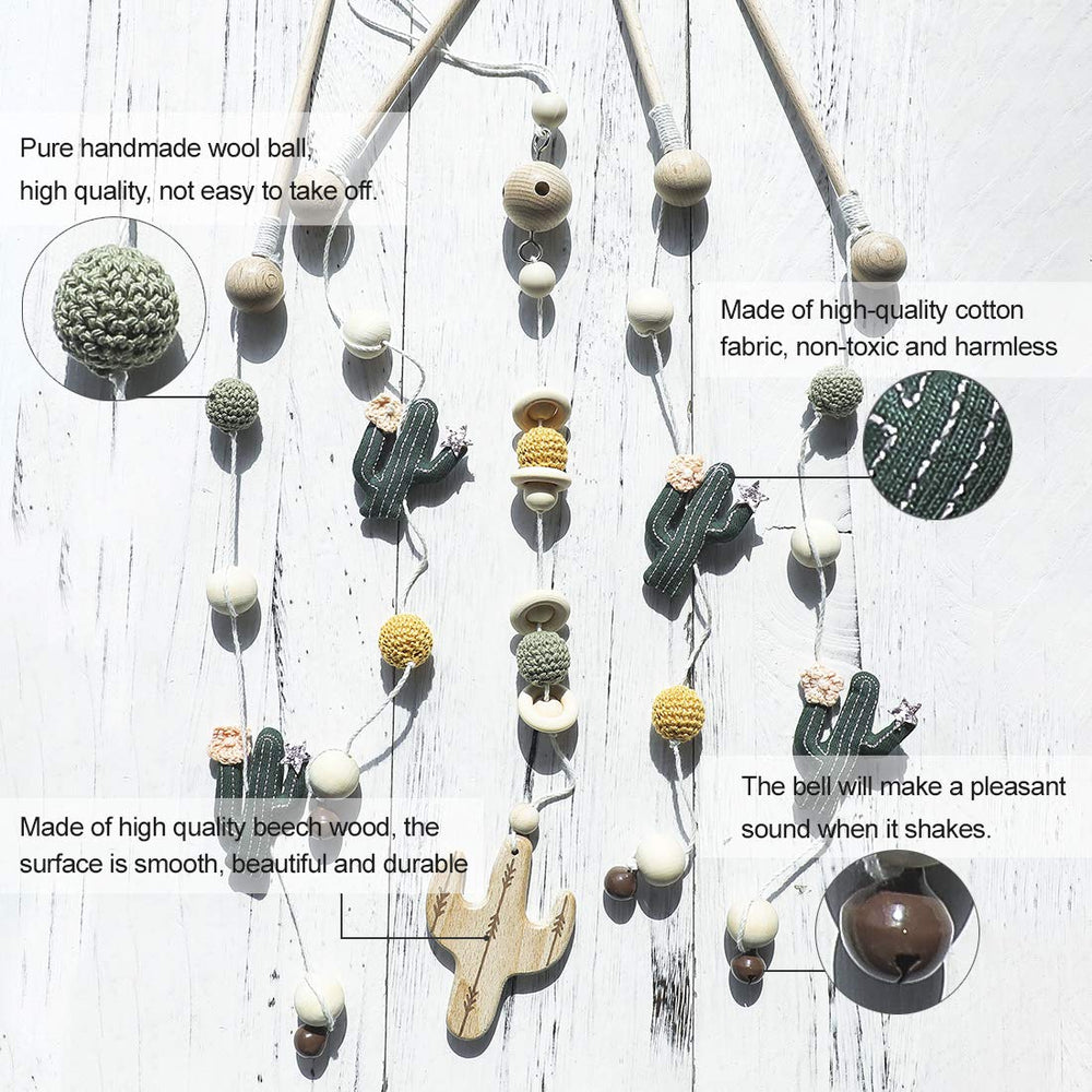 Let's Make cactus mobile green used as photography prop