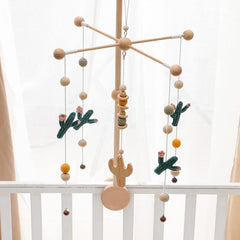 Let's Make cactus mobile green visual stimulation for baby