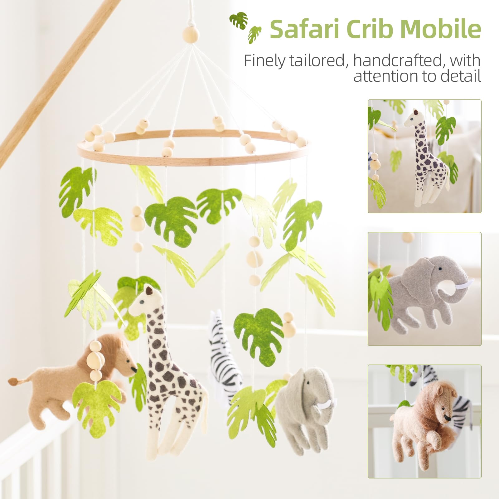 let's make baby mobile safari elephant for gentle bedtime ritual