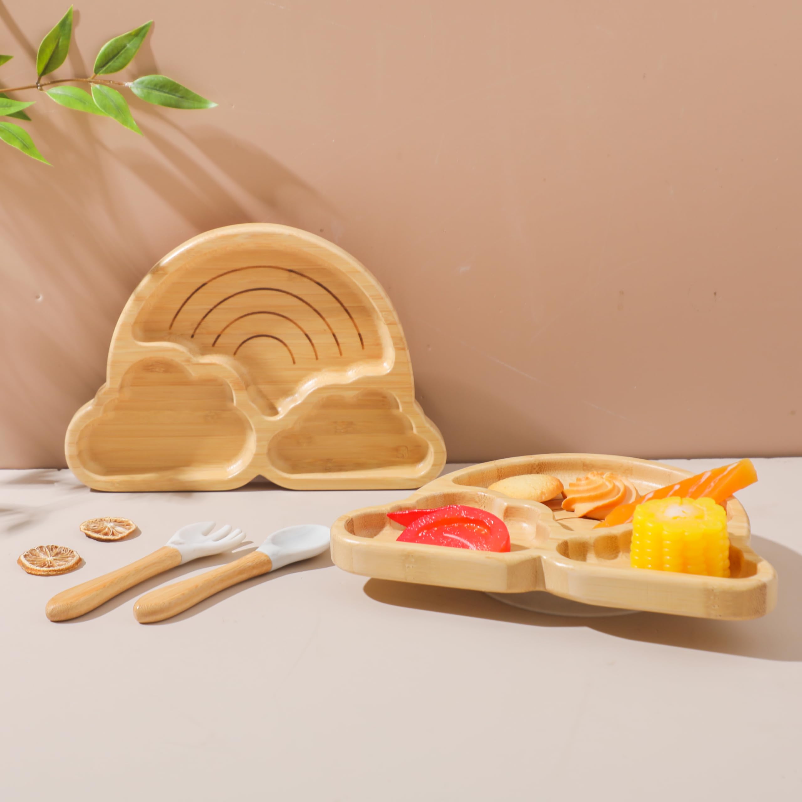 lets make bamboo cutlery close-up emphasizes safe, natural materials for babies.