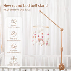 lets make beechwood crib arm highlights natural wood finish and burr-free surface.