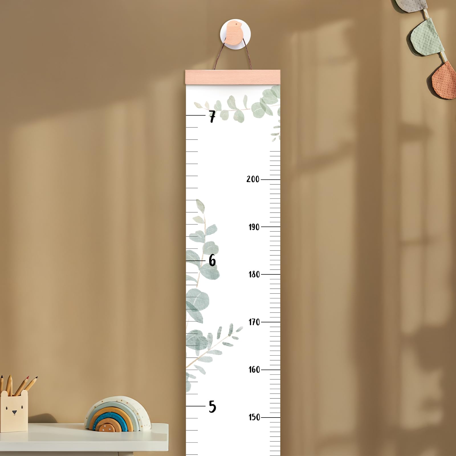 lets make growth chart wall 7ft measurement units inches and centimeters