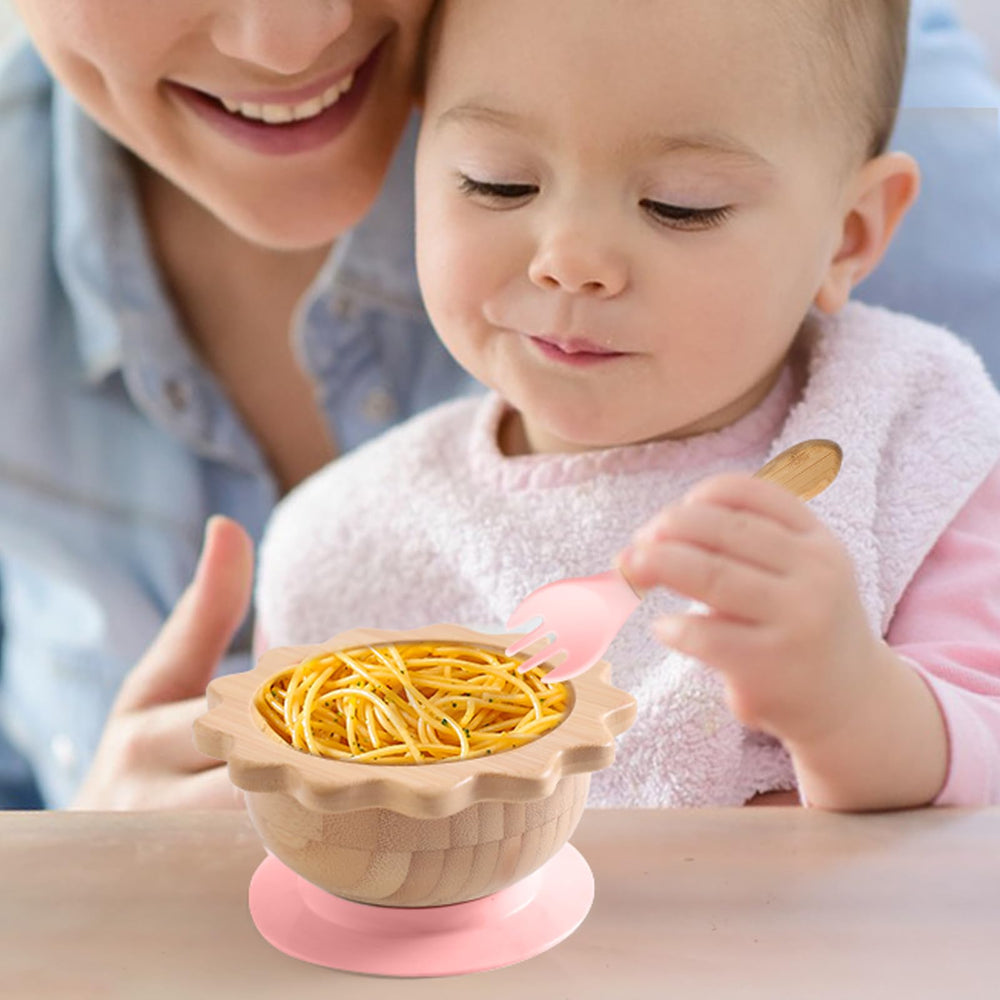 let's make silicone fork spoon set gentle on delicate mouths