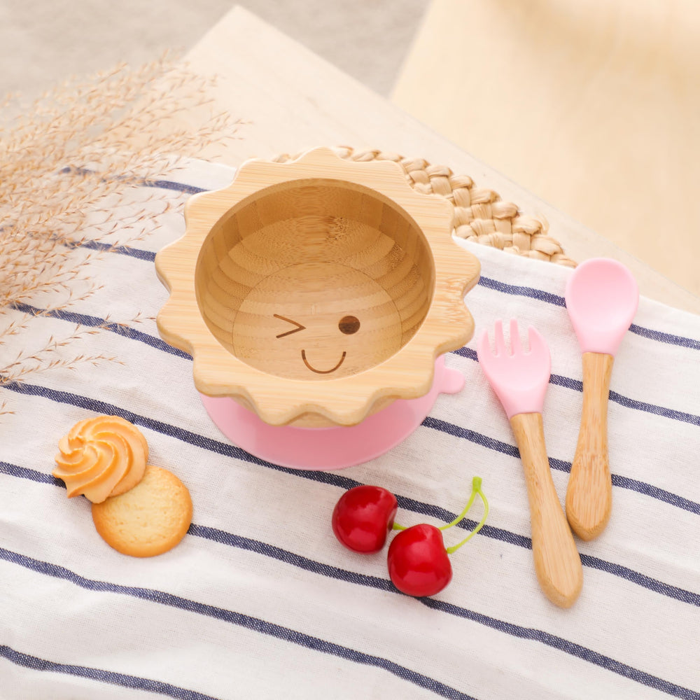 let's make silicone fork-spoon soft-tip is gentle for tiny mouths