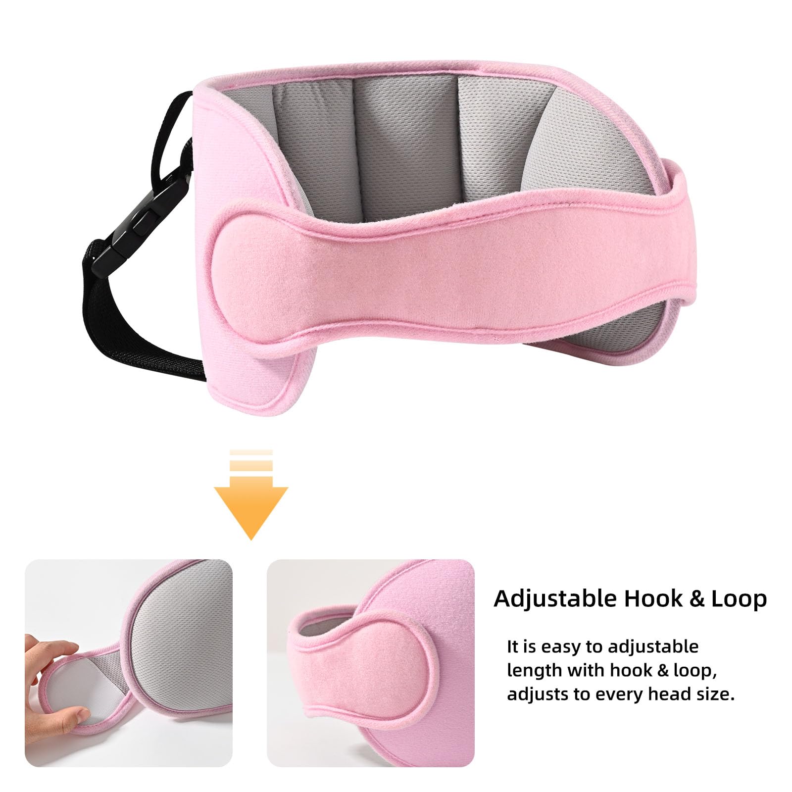 LETTON multifunction head strap securely fixes on child seats for versatile use.
