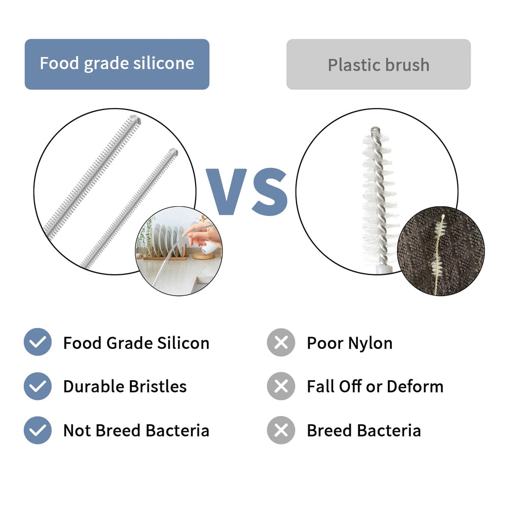 Leucite straw cleaner with loop handle for easy hang-dry storage.