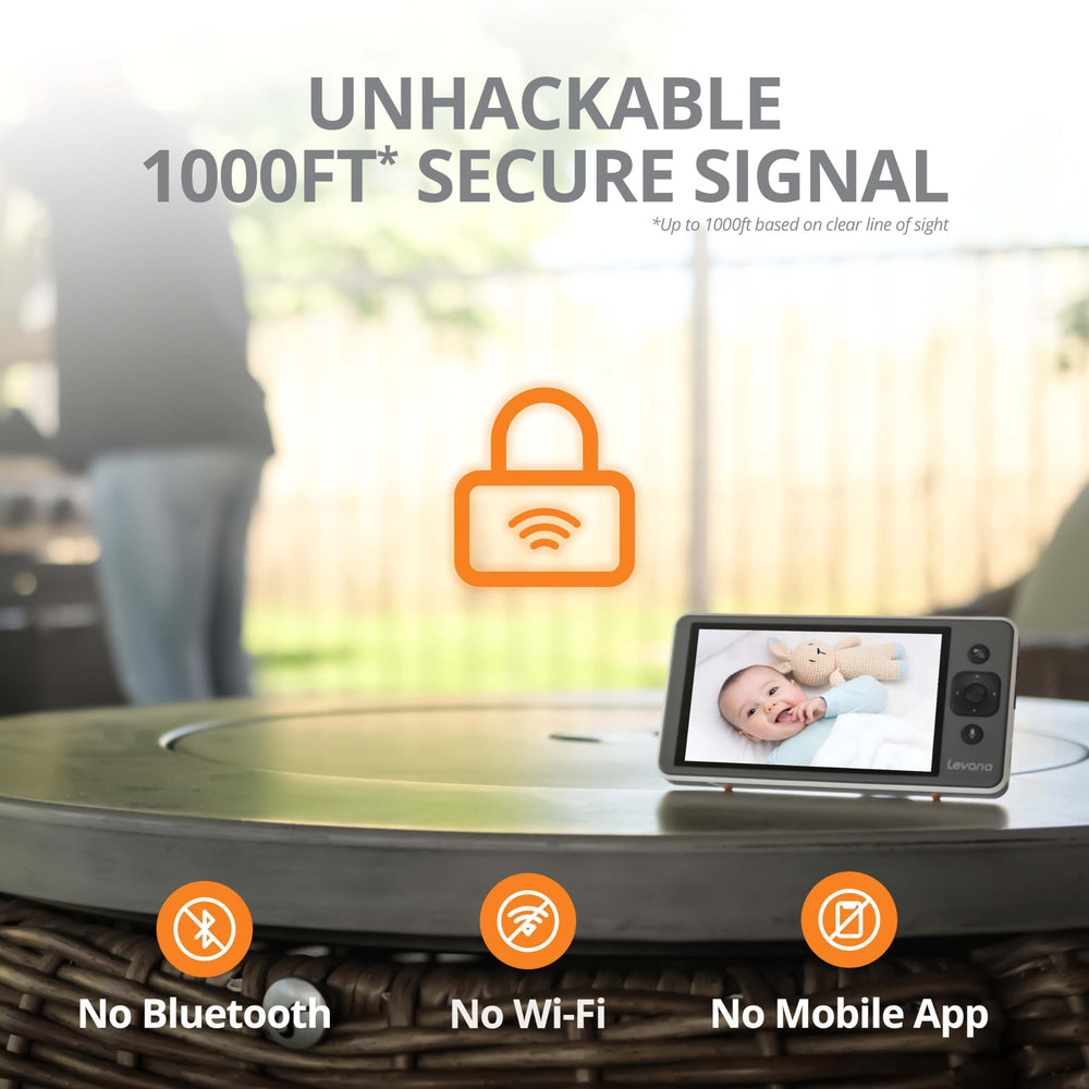Levana Ella no WiFi focuses on private, hack-free monitoring.