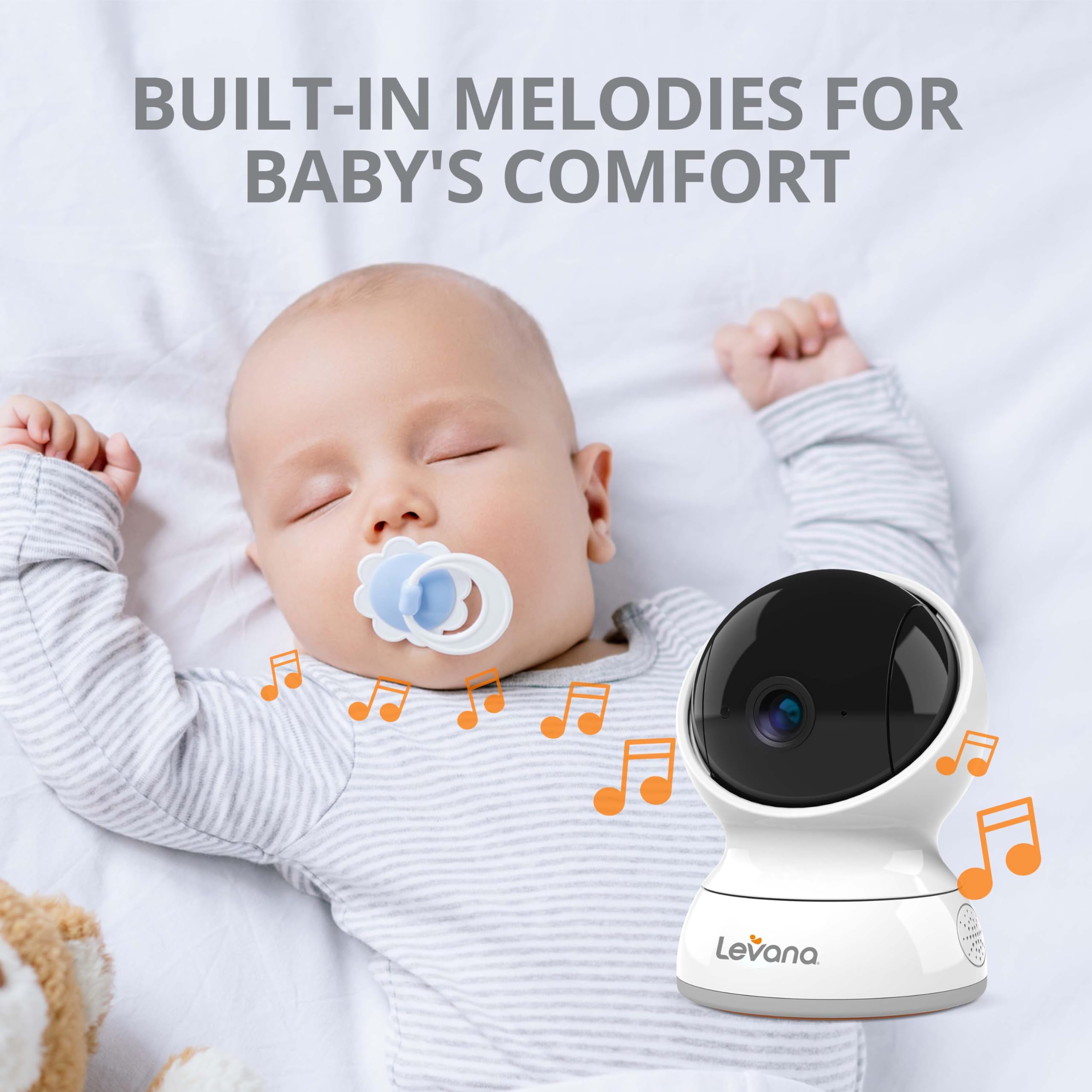 Levana Ella privacy-focused monitor with secure wireless connection.