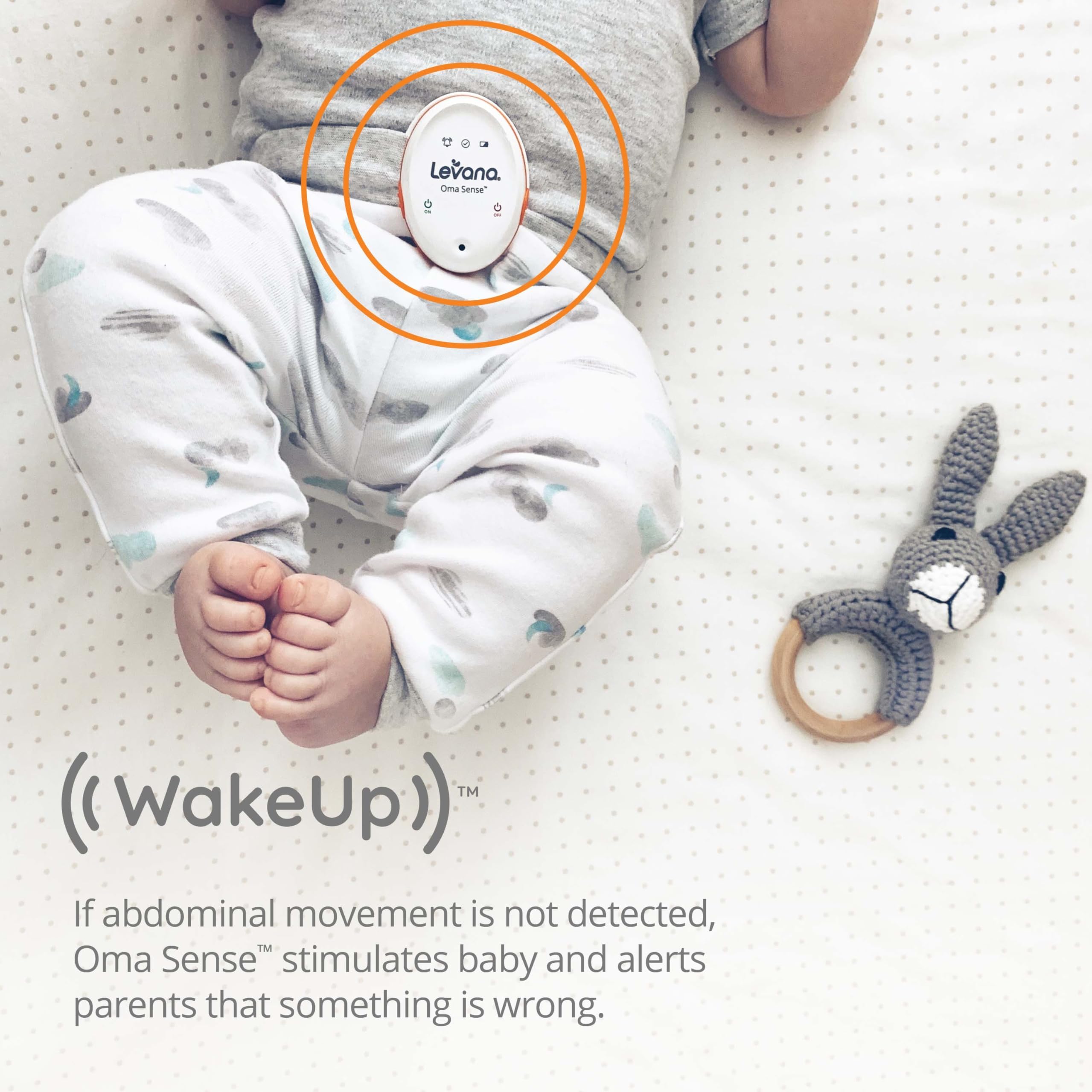 Levana Oma Sense designed in Canada, showcasing medical-grade materials for baby safety.