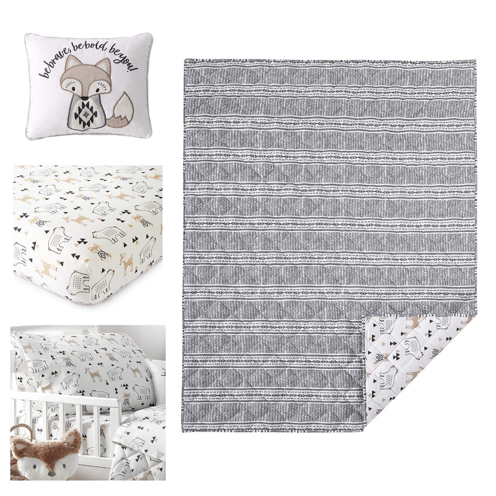 Levtex Baby Bailey Bear standard pillowcase with soft finish for easy care.