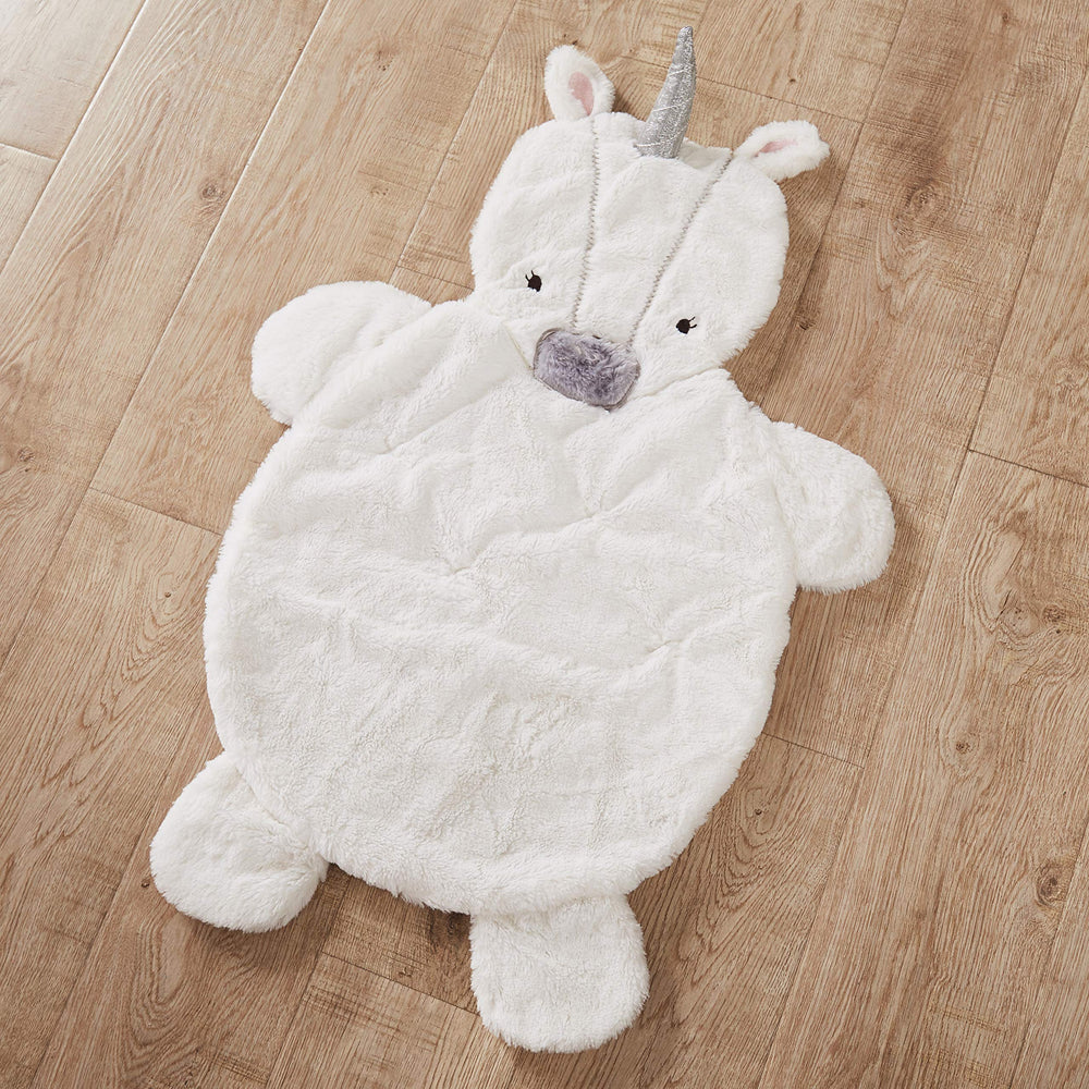 Levtex Baby Colette Playmat unicorn plush closeup for tactile tummy-time play