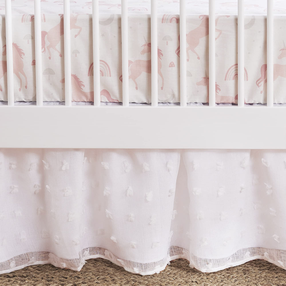 Levtex Baby Colette quilt closeup stitching highlights quality and detail