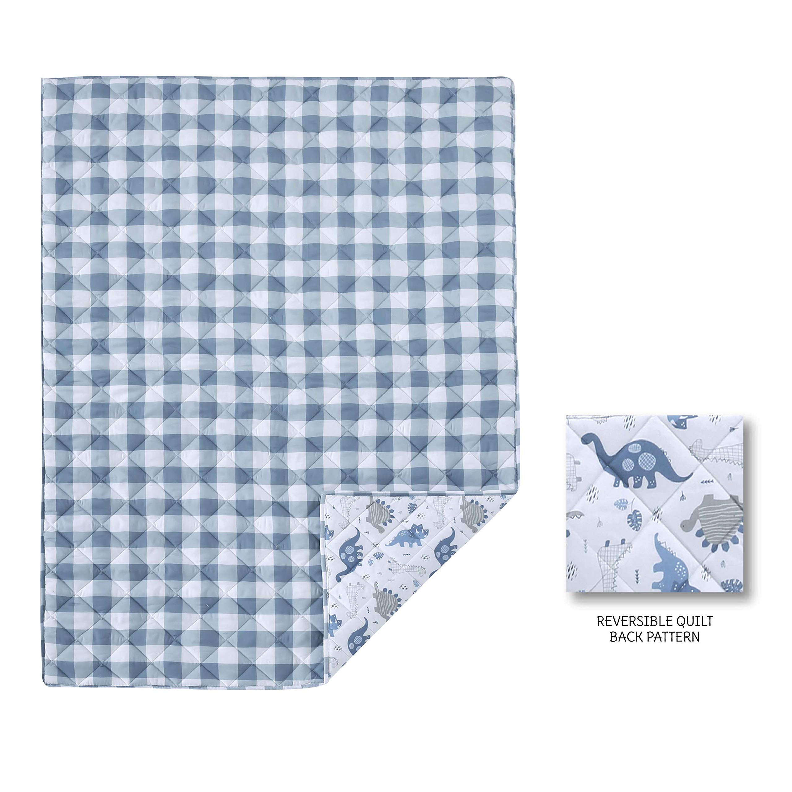 Levtex Baby Dino fitted sheet with snug elastic keeps the mattress secure