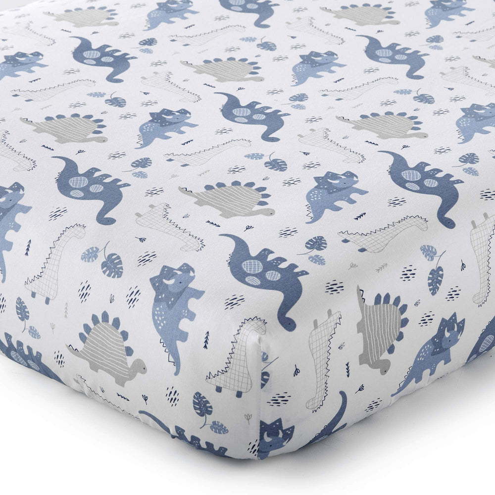 Levtex Baby Dino standard pillow case with soft dinosaur print