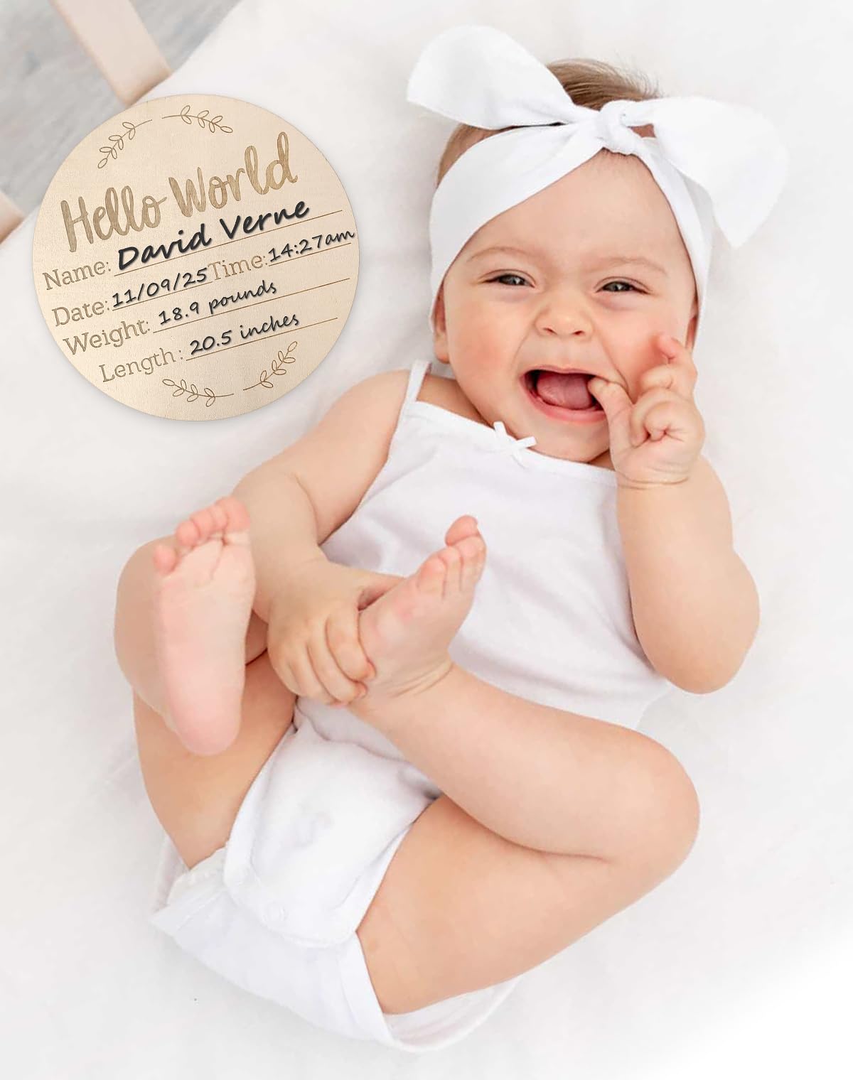 Lexaoyoo wall-hanging sign shown easy to display in nursery.