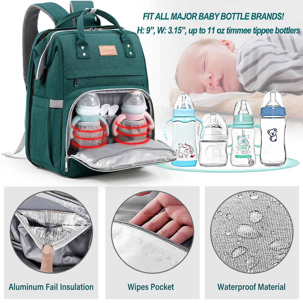 LexiRoman diaper bag waterproof fabric for rain-ready outings