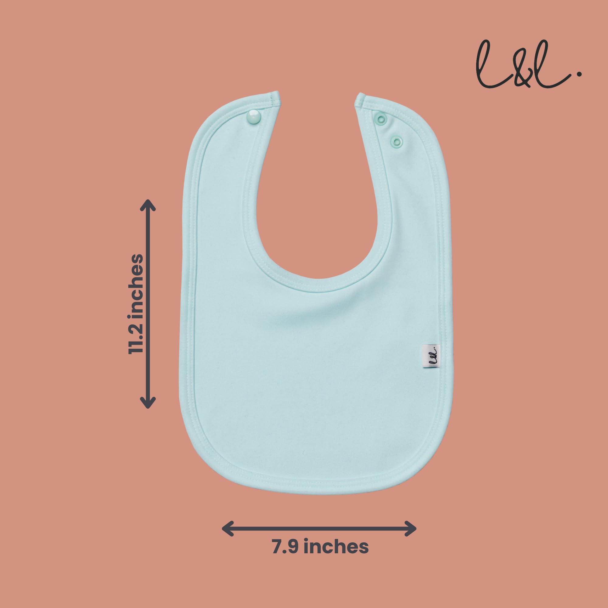 Leya & Lior StayDri bib worn by toddler during meals for comfort
