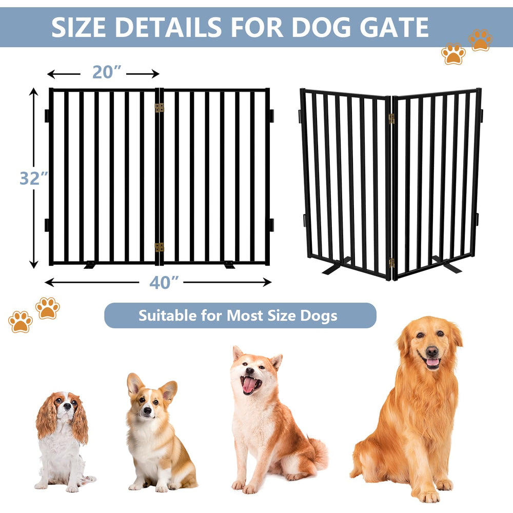 Lezbanz Full Metal Dog Gate folded for compact storage and space saving.