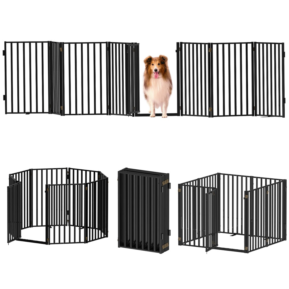 Lezbanz full metal dog gate frame shows durable thick pipe construction with stability features.