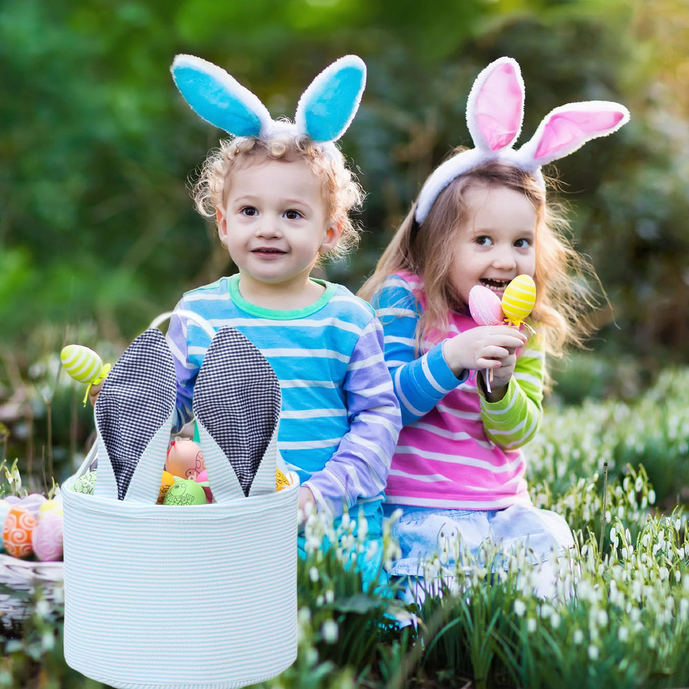 Leziazany Easter basket bunny ears design adds playful charm