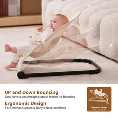 Lfhiwhd bouncer seat folded compact for easy storage and portability