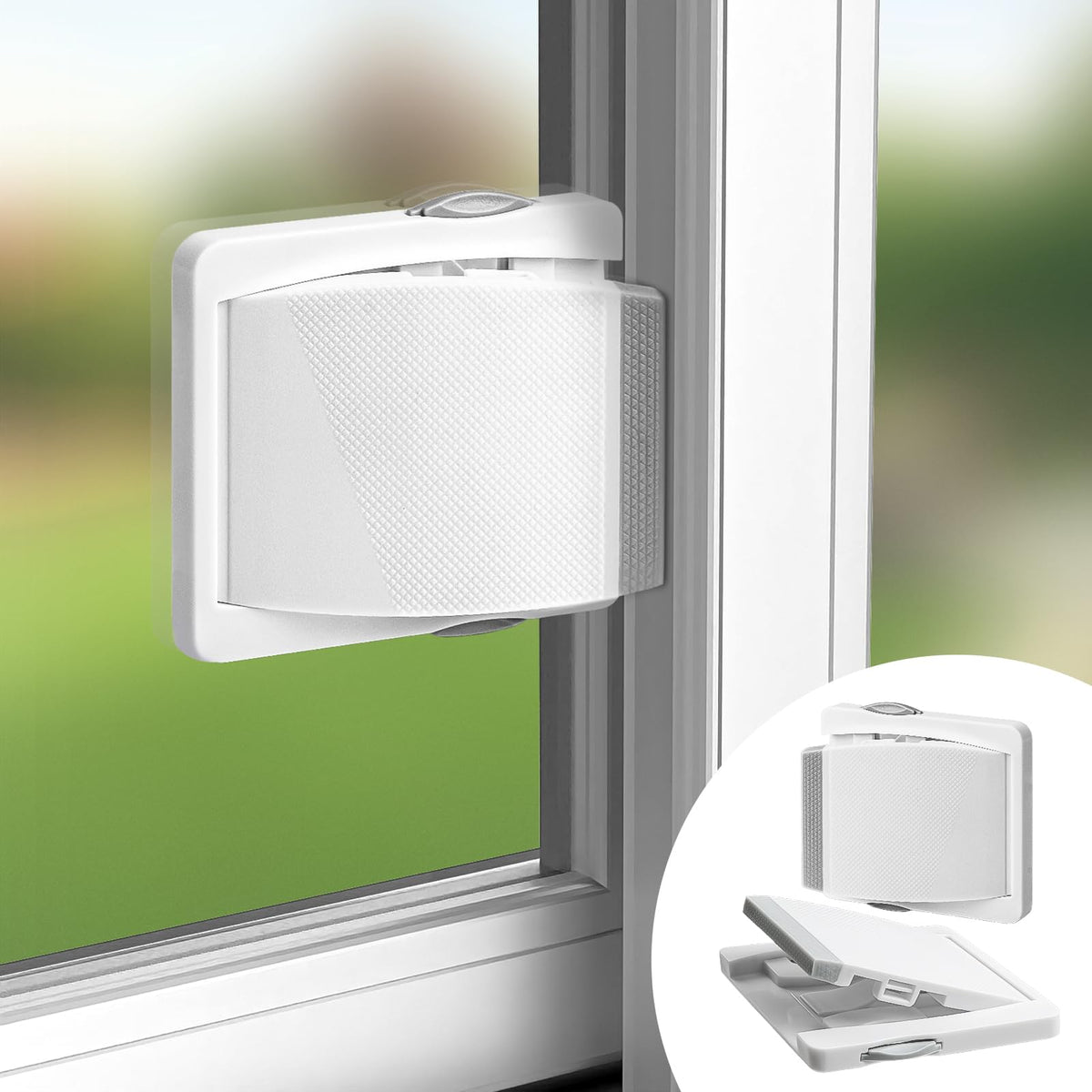 LFKATFI sliding-door-lock-in-use shows secure child safety on a glass door.