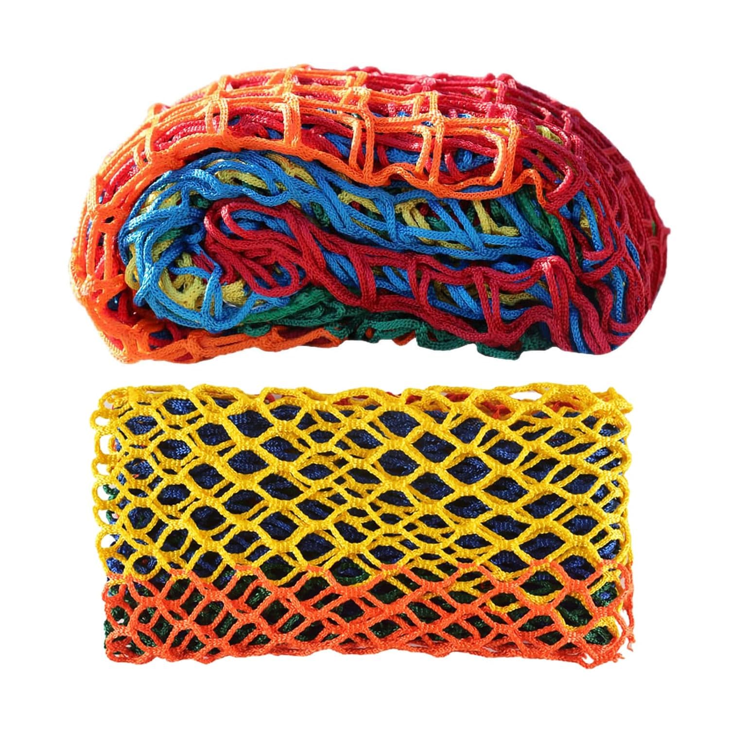 LGLFDJ multicolor safety rope net on balcony railing offering child protection and secure play