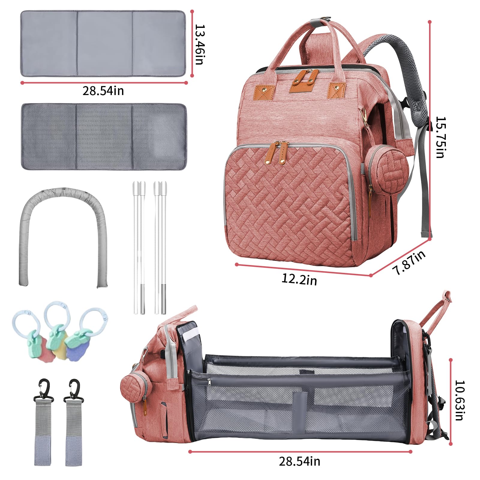 LHDYMXYN foil-lined pocket keeps bottles warm during outings.